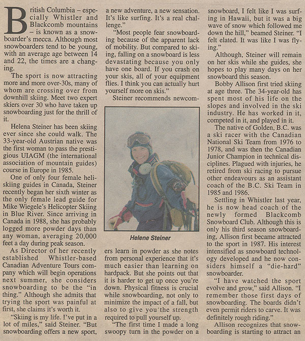 Whistler Journal 1994