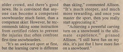 Whistler Journal, 1994